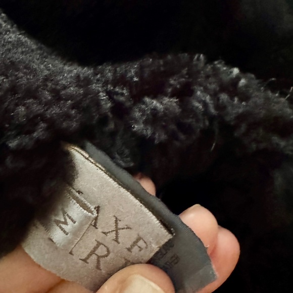 Maxfield Parrish Toscana Brown Soft Suede Lamb Shearling coat - Picture 13 of 13